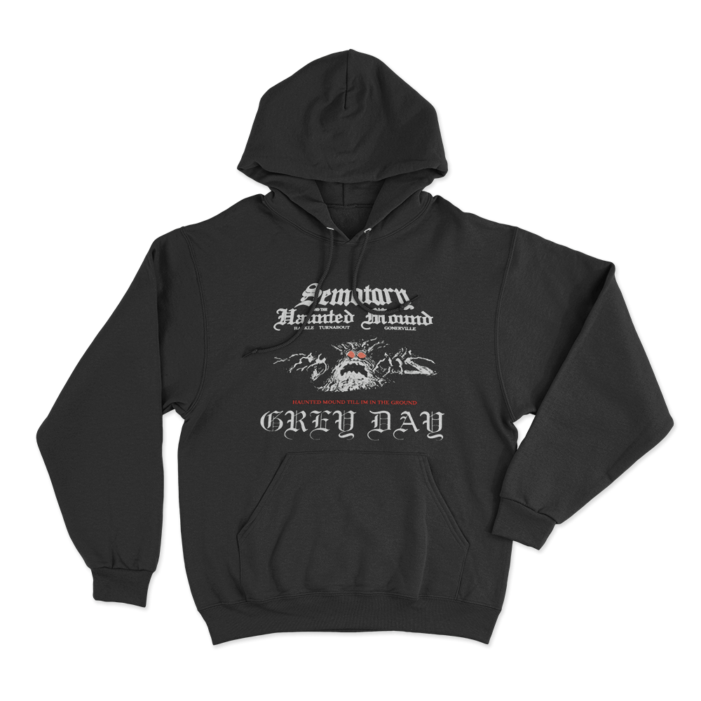 Grey Day Art Hoodie Black Grey Day Art Hoodie Black