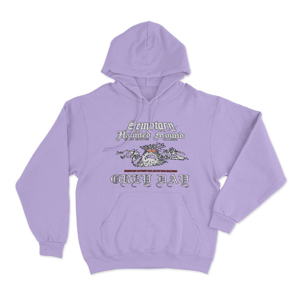 Grey Day Art Hoodie Purple Grey Day Art Hoodie Purple