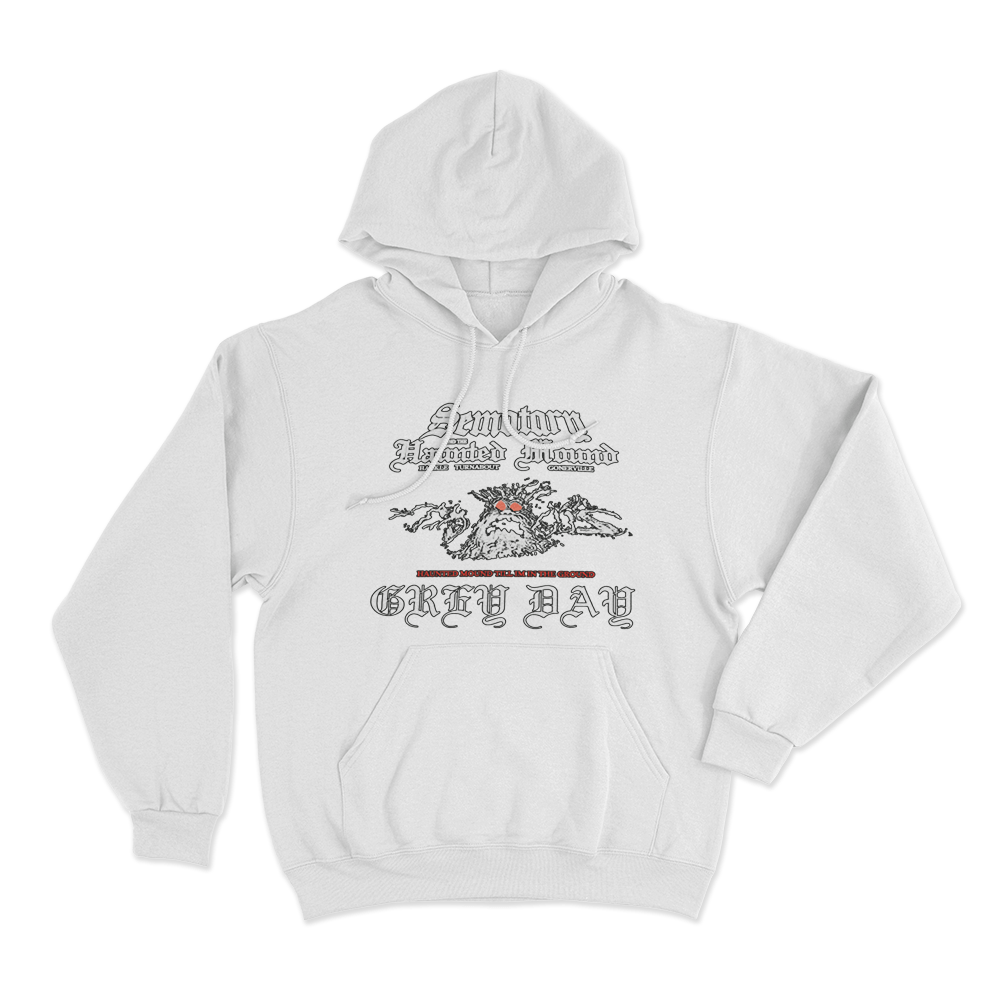 Grey Day Art Hoodie White Grey Day Art Hoodie White