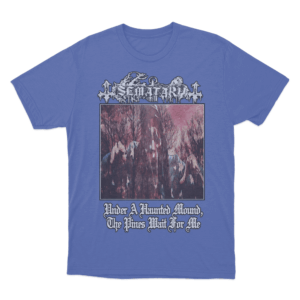Haunted Mound Album T Shirt Blue