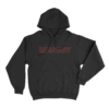 SEMATARY Red Logo Hoodie Black