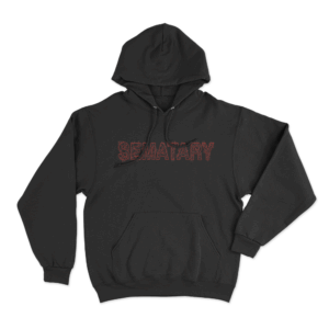 SEMATARY Red Logo Hoodie Black