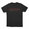 SEMATARY Red Logo T Shirt Black