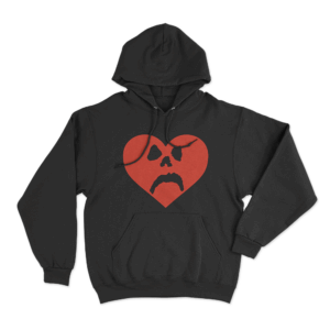Sad Heart Hoodie Black