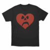 Sad Heart T Shirt Black