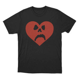 Sad Heart T Shirt Black