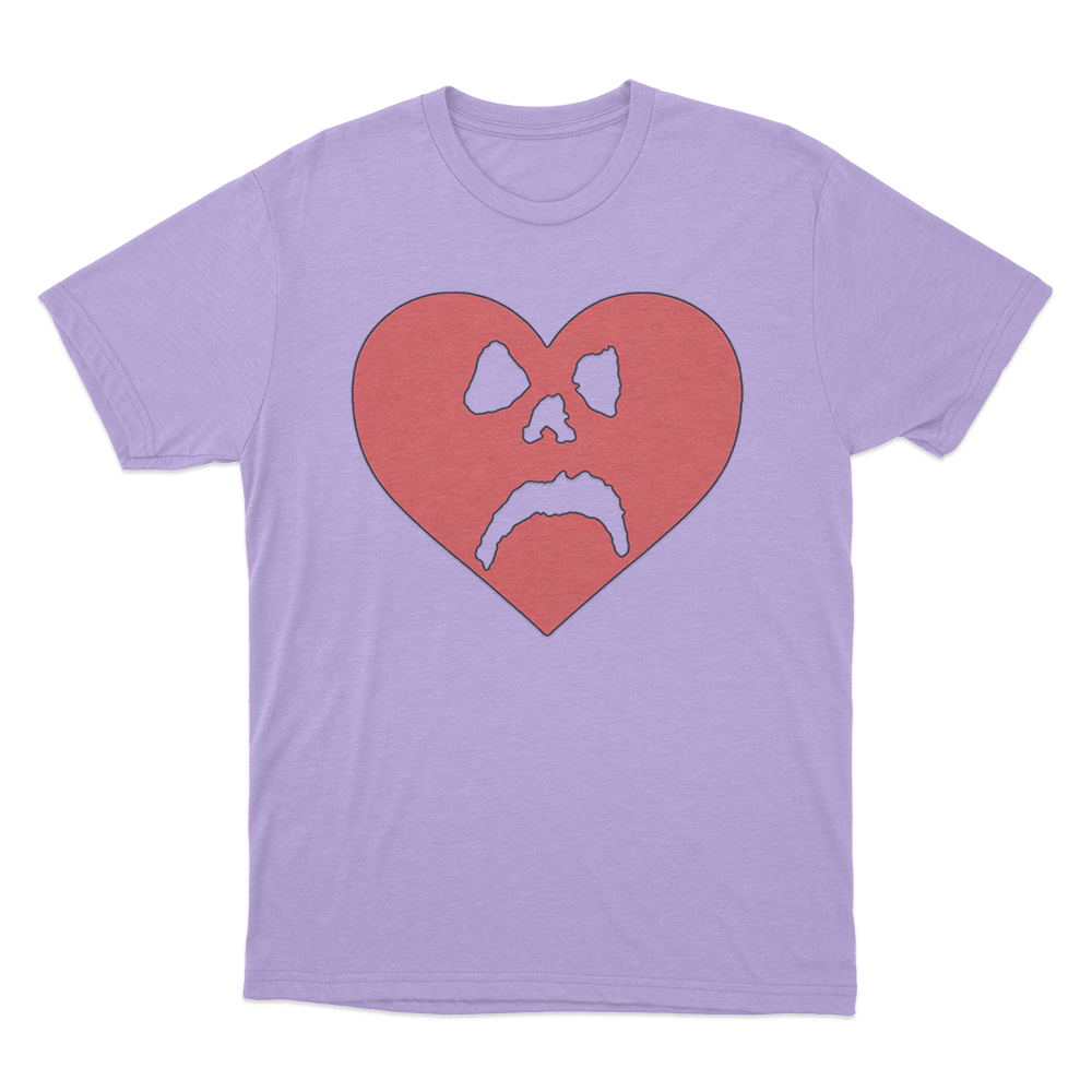 Sad Heart T Shirt Purple Sad Heart T Shirt Purple