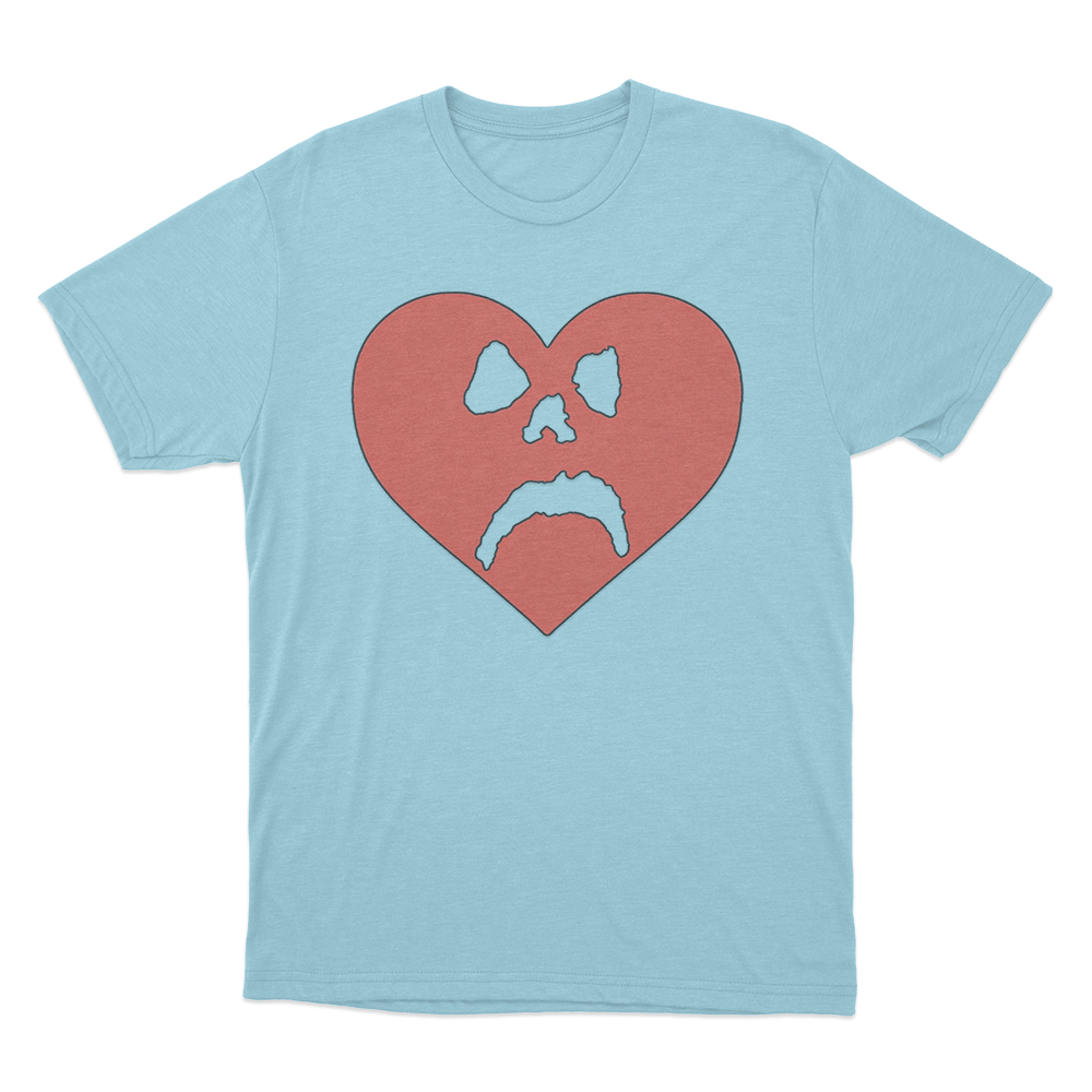 Sad Heart T Shirt Sky Blue Sad Heart T Shirt Sky Blue
